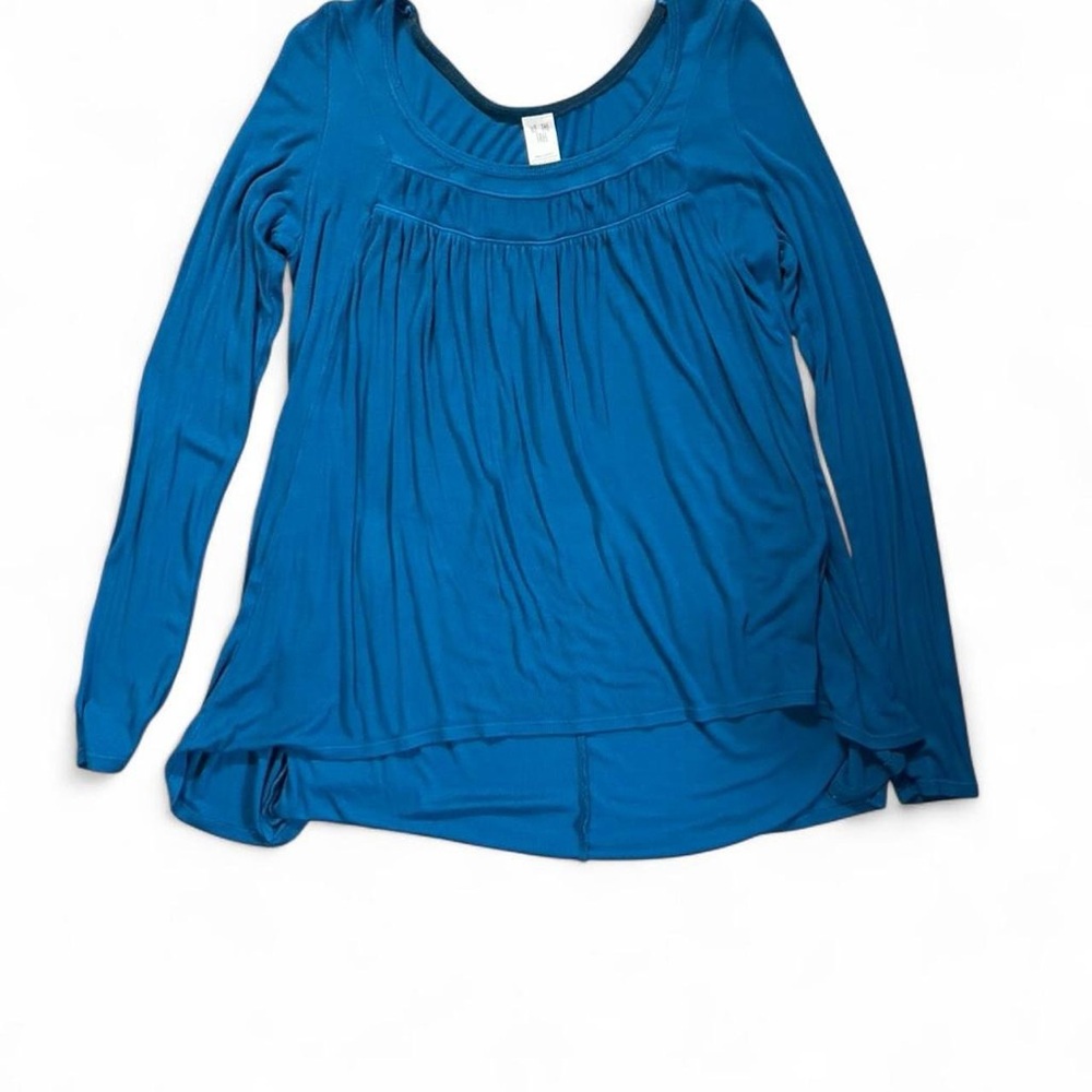 We The Free Teal Long Sleeve babydoll Top